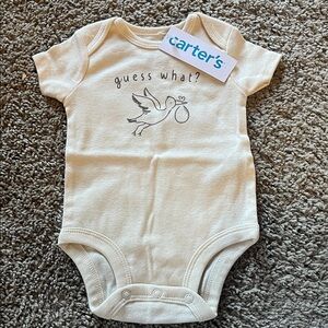 Baby announcement onsie
